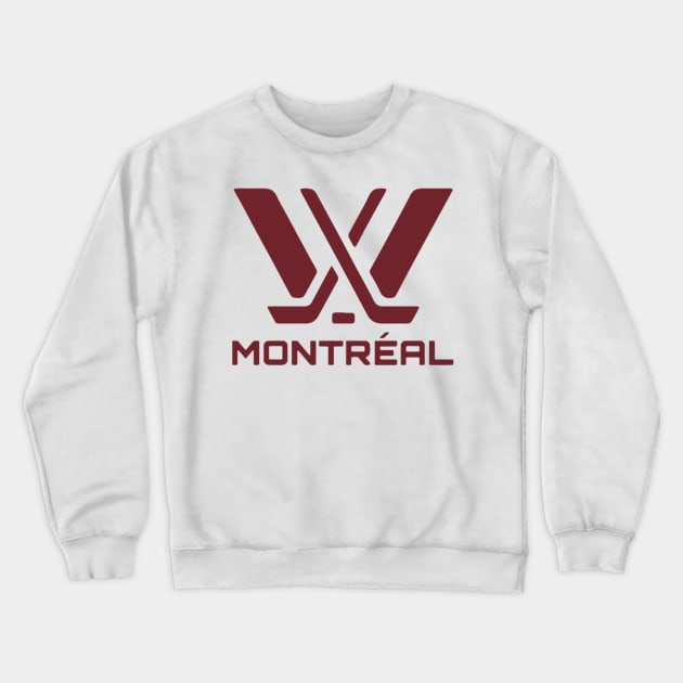 🏒 PWHL - MONTREAL 🏒 Crewneck Sweatshirt by INLE Designs